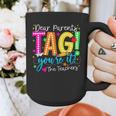 Dear Parents Tag You'Re It Love Teachers Last Day Of School Graphic Print Coffee Mug, funny design