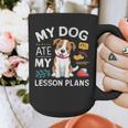 My Dog Ate My Lesson Plan Teacher Back To School Graphic Print Coffee Mug, funny design My Dog Ate My Lesson Plan Teacher Back To School Graphic Print Coffee Mug, funny design