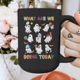 What Are We Doing Today Ghost PE Teacher Team Halloween Graphic Print Coffee Mug, Pe Teacher Gifts, funny design What Are We Doing Today Ghost PE Teacher Team Halloween Graphic Print Coffee Mug, Pe Teacher Gifts, funny design