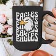 Eagles School Sports Fan Team Spirit Teacher Parent Student Graphic Print Coffee Mug, funny design