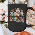Everyone Communicates Differently Halloween SLP Sped Teacher Graphic Print Coffee Mug, funny design Everyone Communicates Differently Halloween SLP Sped Teacher Graphic Print Coffee Mug, funny design