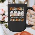 Everyone Communicates Differently Halloween Sped Teacher Graphic Print Coffee Mug, funny design Everyone Communicates Differently Halloween Sped Teacher Graphic Print Coffee Mug, funny design