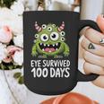 Eye Survived 100 Days Of School Monster Lover Teacher Kids Graphic Print Coffee Mug, funny design Eye Survived 100 Days Of School Monster Lover Teacher Kids Graphic Print Coffee Mug, funny design