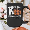 Fall Kindergarten Teacher K Is For Buffalo Plaid Pumpkin Graphic Print Coffee Mug, funny design Fall Kindergarten Teacher K Is For Buffalo Plaid Pumpkin Graphic Print Coffee Mug, funny design