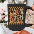 Fall In Love With Music Groovy Thanksgiving Music Teacher Men Women Girls Kids Graphic Print Coffee Mug, Groovy Teacher Gifts, funny design Fall In Love With Music Groovy Thanksgiving Music Teacher Men Women Girls Kids Graphic Print Coffee Mug, Groovy Teacher Gifts, funny design