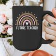 Future Teacher Kids Youth Girls Leopard Rainbow Women Graphic Print Coffee Mug, Future Teacher Gifts, funny design