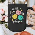 Groovy Happy To See Your Face Teacher School Appreciation Graphic Print Coffee Mug, Groovy Teacher Gifts, funny design