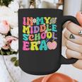 Groovy In My Middle School Era Back To School Teacher Graphic Print Coffee Mug, Groovy Teacher Gifts, funny design