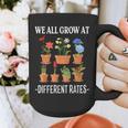 We All Grow At Different Rates Back To School Teacher Graphic Print Coffee Mug, funny design We All Grow At Different Rates Back To School Teacher Graphic Print Coffee Mug, funny design