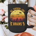 Halloween Costume Teacher Love Brains Zombie Graphic Print Coffee Mug, funny design Halloween Costume Teacher Love Brains Zombie Graphic Print Coffee Mug, funny design