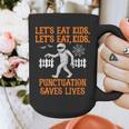 Halloween Lets Eat Kids Punctuation Teacher Graphic Print Coffee Mug, funny design Halloween Lets Eat Kids Punctuation Teacher Graphic Print Coffee Mug, funny design