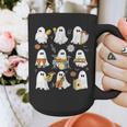 Halloween Ghost Music Teacher Playing Instruments Graphic Print Coffee Mug, funny design Halloween Ghost Music Teacher Playing Instruments Graphic Print Coffee Mug, funny design