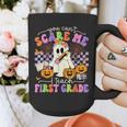 Halloween Teacher You Can't Scare Me I Teach First Grade Graphic Print Coffee Mug, First Grade Teacher Gifts, funny design