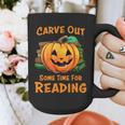 Halloween Teacher Librarian Pumpkin Reading Books Men Women Kids Graphic Print Coffee Mug, funny design