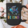 Happy First Day Of School Fish Rainbows Teacher Be Kind Graphic Print Coffee Mug, funny design