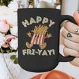 Happy Fri Yay Retro French Fries Friday Lovers Fun Teacher Graphic Print Coffee Mug, funny design Happy Fri Yay Retro French Fries Friday Lovers Fun Teacher Graphic Print Coffee Mug, funny design