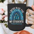 Happy Teacher I Wear Blue For My Students Autism Awareness Graphic Print Coffee Mug, funny design Happy Teacher I Wear Blue For My Students Autism Awareness Graphic Print Coffee Mug, funny design