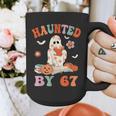 Haunted By 67 Boo Ghost Teacher 6 7 Halloween Costume Graphic Print Coffee Mug, funny design Haunted By 67 Boo Ghost Teacher 6 7 Halloween Costume Graphic Print Coffee Mug, funny design