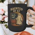 Haunted By 67 Ghost Math Joke Student Halloween Nerd Teacher Graphic Print Coffee Mug, funny design