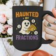 Haunted By Fractions Math Halloween Teacher Graphic Print Coffee Mug, funny design