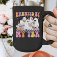 Haunted By My TBR Cute Ghosts Book Reading Teacher Halloween Graphic Print Coffee Mug, funny design