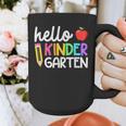 Hello Kindergarten Team Kinder Back To School Teacher Kids Graphic Print Coffee Mug, funny design