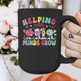 Helping Little Minds Grow Teacher Life Back To School Graphic Print Coffee Mug, funny design