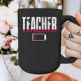Humor Teacher Empty Battery Power Men Women Graphic Print Coffee Mug, funny design Humor Teacher Empty Battery Power Men Women Graphic Print Coffee Mug, funny design