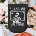 Ill Just Wait Until Its Quiet Teacher Lazy Halloween Costume Graphic Print Coffee Mug, funny design