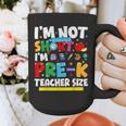I'm Not Short I'm Pre-K Teacher Size Back To School Teacher Graphic Print Coffee Mug, funny design