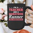 I'm A Teacher And A Marathon Runner Don't Underestimate Me Men Women Graphic Print Coffee Mug, funny design