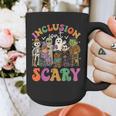Inclusion Isnt Scary Halloween Skeleton Ghost Sped Teacher Graphic Print Coffee Mug, funny design
