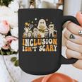 Inclusion Isn't Scary Mummy Boo Ghost Halloween SLP Teacher Graphic Print Coffee Mug, funny design