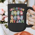 Inclusion Is My Jam SPED Teacher Special Education Life Graphic Print Coffee Mug, funny design