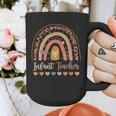 Infant Teacher Leopard Boho Rainbow Appreciation Graphic Print Coffee Mug, funny design