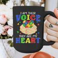 I Am Their Voice They Are My Heart Autism Awareness Teacher Graphic Print Coffee Mug, funny design I Am Their Voice They Are My Heart Autism Awareness Teacher Graphic Print Coffee Mug, funny design