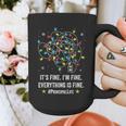 It's Fine I'm Fine Christmas Light Principal Teacher Xmas Men Women Graphic Print Coffee Mug, funny design