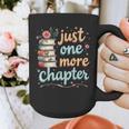 Just One More Chapter Book Reading Floral Teacher Book Lover Graphic Print Coffee Mug, funny design