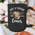 Just A Teacher Who Loves Cows Shirt Cute Highland Cow Graphic Print Coffee Mug, funny design Just A Teacher Who Loves Cows Shirt Cute Highland Cow Graphic Print Coffee Mug, funny design