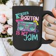 Kindergarten Is My Jam Cute Teacher Shirt 80's 90's Styl Graphic Print Coffee Mug, funny design Kindergarten Is My Jam Cute Teacher Shirt 80's 90's Styl Graphic Print Coffee Mug, funny design