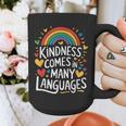Kindness Comes In Many Languages ESL English Teacher Graphic Print Coffee Mug, Esl Teacher Gifts, English Teacher Gifts, funny design Kindness Comes In Many Languages ESL English Teacher Graphic Print Coffee Mug, Esl Teacher Gifts, English Teacher Gifts, funny design