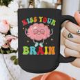 Kiss Your Brain Calm Mindset Teacher Kids Boys Girls Women Graphic Print Coffee Mug, funny design