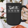 Let It Snow Christmas Pajamas Chemistry Teacher Graphic Print Coffee Mug, funny design