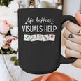 Life Happens Visuals Help Special Education Teacher Aide Men Women Graphic Print Coffee Mug, funny design Life Happens Visuals Help Special Education Teacher Aide Men Women Graphic Print Coffee Mug, funny design