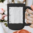 Lined Paper Notebook Halloween Costume For Students Teachers For Men Women Kids Graphic Print Coffee Mug, funny design
