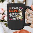 Llama Learning Teachers Students Alpaca Lover Back To School Graphic Print Coffee Mug, funny design Llama Learning Teachers Students Alpaca Lover Back To School Graphic Print Coffee Mug, funny design
