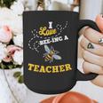 I Love Bee-Ing A Teacher Honey Bee Job Profession Graphic Print Coffee Mug, funny design