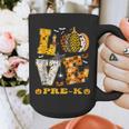 LOVE Pre-K Pumpkin Teacher Student Halloween Costume Graphic Print Coffee Mug, funny design LOVE Pre-K Pumpkin Teacher Student Halloween Costume Graphic Print Coffee Mug, funny design