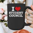 I Love Student Council Student Teacher Graphic Print Coffee Mug, funny design
