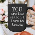 Love To Teach Positive Affirmation Kind Motivational Teacher Graphic Print Coffee Mug, funny design